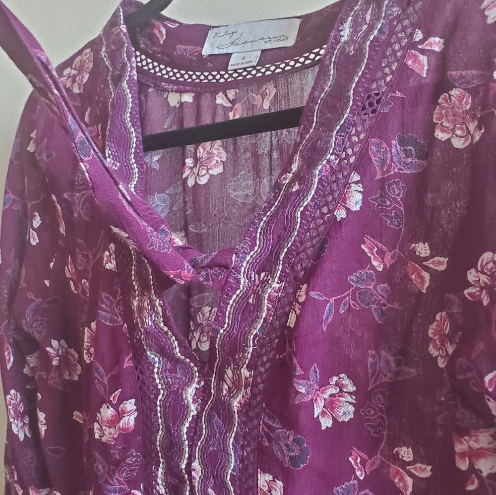 Ruffled Western bell-sleeved top. - Picture 2 of 7
